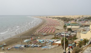 The beaches in Playa del Ingles and Maspalomas are very sandy